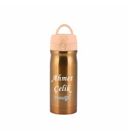 İsme Özel Termos 350Ml. Trendix Pastel Turuncu