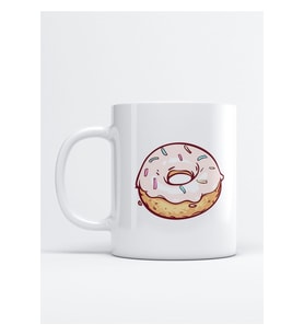 Pembe Donut Kupa Bardak