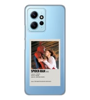 Redmi Note 12 4G Uyumlu Spider Man Minimalist Poster Desenli Şeffaf Telefon Kılıfı