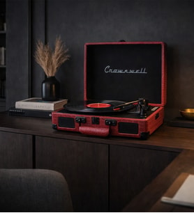 Crownwell Turntable Suitcase CR Series (Kırmızı)
