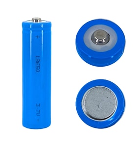 Hedyex 18650 Şarjlı Pil Çıkıntılı Başlıklı Fener Pili 3.7V Li-ion
