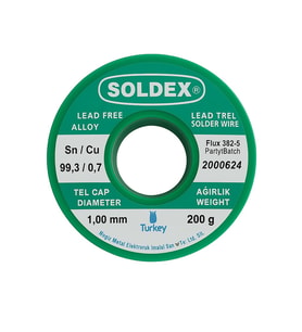 SOLDEX 1.0 MM 200 GR KURŞUNSUZ LEHİM TELİ