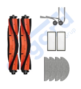 ROBOROCK S8 PRO/S8 PRO+/Q8+/Q8 MAX PRO+ Uyumlu 2 Ana Fırça 2 Yan Fırça 2 Filtre 4 Mop