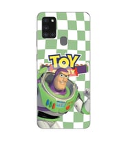 Samsung Galaxy A21S Uyumlu Toy Story Buzz Desenli Şeffaf Telefon Kılıfı