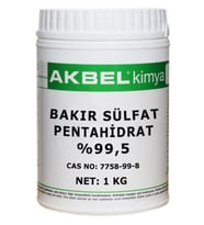Akbel Bakır Sülfat Pentahidrat %99,5 1 KG