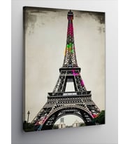 Kanvas Tablo Paris Eyfel Kulesi Soyut Görünüm