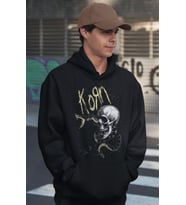 Tasarım Korn Rock Metal Müzik Grubu Baskılı Unisex Oversize Hoodie