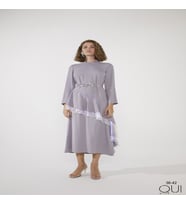 Volan Detaylı Elbise (Lila)