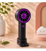 Premium Mini El Fanı USB Şarjlı Güçlü Sessiz Taşınabilir Masaüstü Fan Şık Tasarım