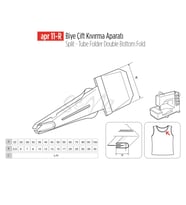 Biye Çift Kıvırma Apara 80x30mm / APR 11-R