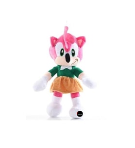 Sonic Peluş Dev Boy 50cm Boom Hedgehog Arkadaşları Figür Peluş Oyuncak Büyük Boy Amy Rose (Pembe)