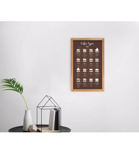 BK Home Coffee Tasarımlı Dekoratif Retro Ahşap Tablo-19