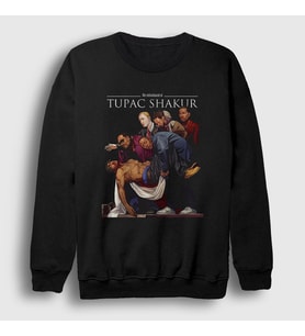 Presmono Unisex Siyah Entombment Of 2pac Tupac Shakur Sweatshirt 441798tt