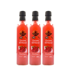 Tarihi SultanAhmet Baharatçısı Üzüm Sirkesi %100 Katkısız Doğal 3x500 ml  Özel Üretim