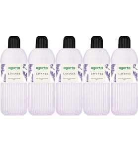 Agarta Kolonya 400 ML Lavanta 80 Derece Pet Şişe (5 Li Set)