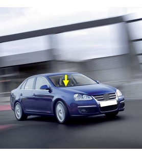 VW Jetta 2006-2010 Ön Sağ Yolcu Taraf Silecek Kolu 1K5955410B (Siyah)