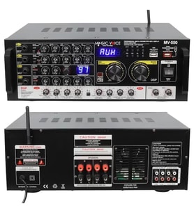 Magicvoice Mv-550 2X100 Watt Usb-Sd-Bluetooth- Balans Trafosuz Ses Mixer