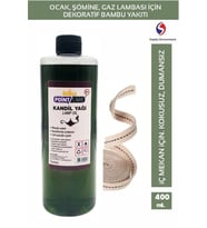 PointCare Yeşil Kandil Yağı Kokusuz Dumansız Iç Mekan Gaz Lambası Bambu Yakıtı 1 Metre Fitil kndlp012pn