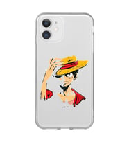 Iphone 11 Uyumlu One Piece Luffy Tasarımlı Şeffaf Telefon Kılıfı