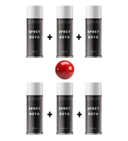 6 Adet Ral 3020 Trafik Kırmızı Sprey Boya 400 Ml.