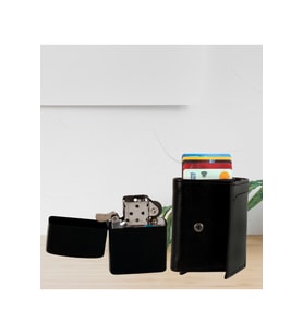 Mekanizmalı Çüzdan Ve Zippo Çakmak