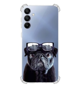 PrintiFy Samsung Galaxy A15 Uyumlu Köpek 3 Baskılı Şeffaf Köşe Korumalı Antişok Kılıf