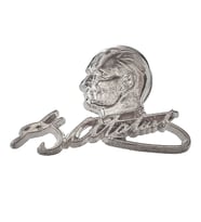 Atatürk Döküm Yaka Rozeti (İğneli) (Gümüş)