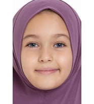 Violet Pratik Hazır Geçmeli Genç Tesettür Bone Sandy Kumaş Düz Hijab 2312_21