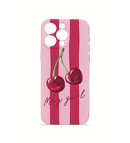 iPhone 15 Pro Vorian İnce Kamera Korumalı Mika Kılıf Cherry Girl