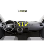 VW Transporter T5 2004-10 Kalorifer Kumanda Düğme Tuş Seti 7H0819045F
