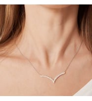 0.43 Karat Pırlanta Trend Kolye