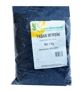 Acı Yaban Mersini Siyah Doğal 1000 Gr Paket