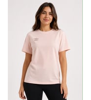 UMBRO Season Toz Pembe Pamuklu Kadın Spor Tişört - VF0510
