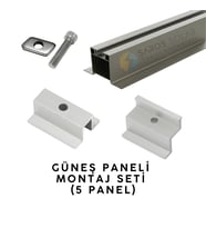 Güneş Paneli Montaj Seti (5 Panel)