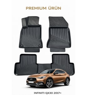 Infiniti QX30 ile Uyumlu 3D Oto Paspas Premium