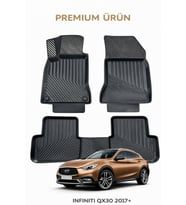 Infiniti QX30 ile Uyumlu 3D Oto Paspas Premium