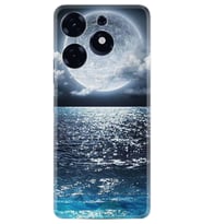 Spark 10 Pro Kılıf Resimli Desenli Baskılı Silikon Great Moon 1301