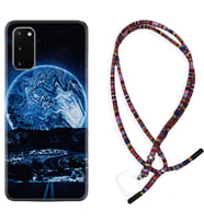 Samsung A02S A03S A10 A12 A13 A21S A22 Kılıf Boyun Asklı Rasta Silikon Mavi Gece 1605