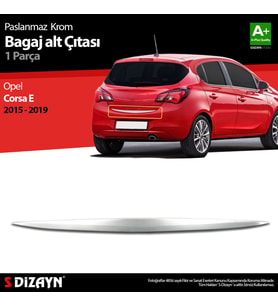 Opel Corsa E Krom Bagaj Alt Çıtası 2015-2019
