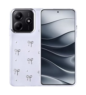 Coverzone Xiaomi Redmi Note 14 4G ile uyumlu K?l?f Airbag K�?eli 2mm Kamera �?k?nt? Korumal? Simli ?effaf Bask?l? Z-Kutup Kapak Fiyonk