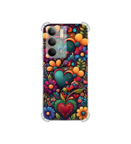 PrintiFy Realme C75 ile Uyumlu Düşlerin Dansı Serisi Çiçeklerin Dansı Tasarımlı Uv Baskılı Köşe Korumalı Antişok Kılıf