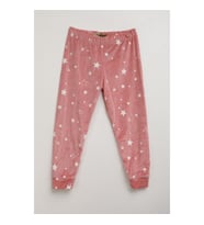 Kız Çocuk Yumuşak Kadife Dokulu Pembe Pijama Altı