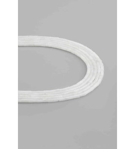 Kristal Kuvars Doğal Taş Parlak Silindir Kesim 2x4mm Dizi [AA]