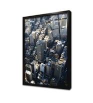 New York Şehir Çerçeveli Cam Tablo