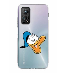 Xiaomi Mi 10T Pro  Kamera Korumalı Kapak Donald Duck Tasarımlı Şeffaf  Kılıf