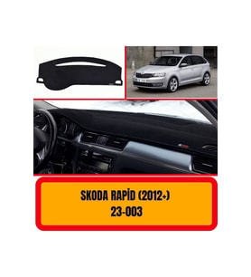 Skoda Rapid 2012 Ön Örtüsü Göğüs Panel Torpido Koruma Koruyucu Kılıfı Halısı Yedek Parça