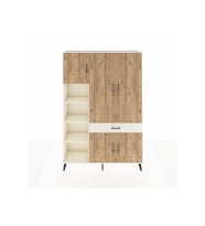 Arges Dolap 8 Raflı Tek Çekmeceli 5 Kapaklı 132x30x195 Aytaşı-Çam/Aytaşı