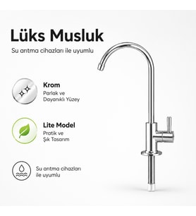Su Arıtma Lüks Krom Musluk Lite Model