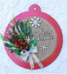 Lotus Hediye Merry Christmas Kokinalı Kapı Süsü-Kapı Çelengi