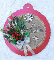 Lotus Hediye Merry Christmas Kokinalı Kapı Süsü-Kapı Çelengi